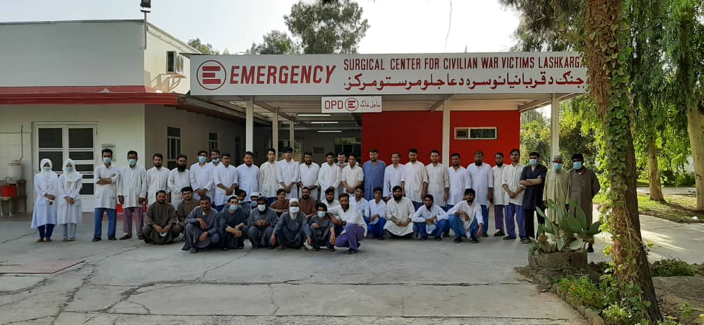Nurses, doctors, logisticians, technicians, guards, cleaners... our local colleagues in Lashkar-Gah, Afghanistan.